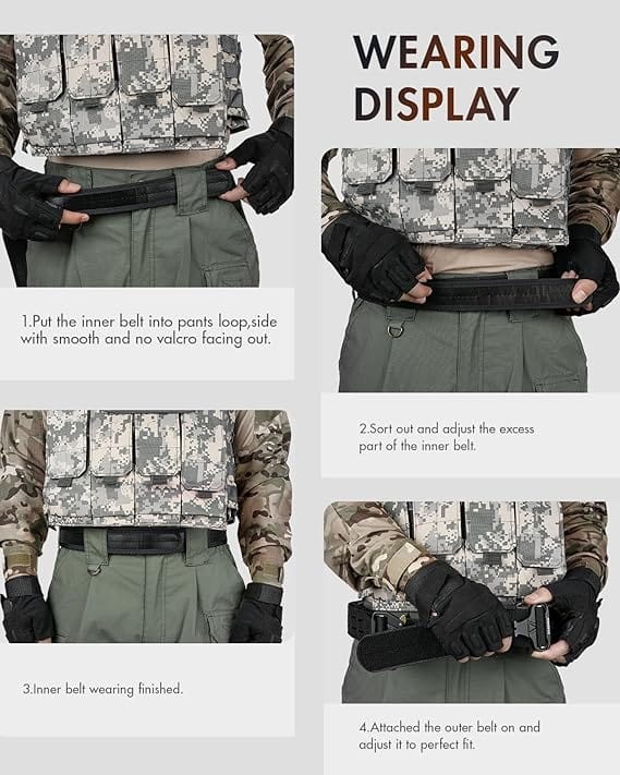 Fairwin® Tactical Battle Belt – 2" Heavy-Duty Carry Belt