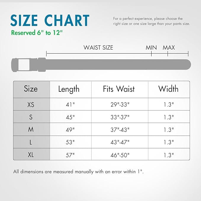 1.3" Casual Golf Jeans Belt with Upgrade Ratchet Buckle