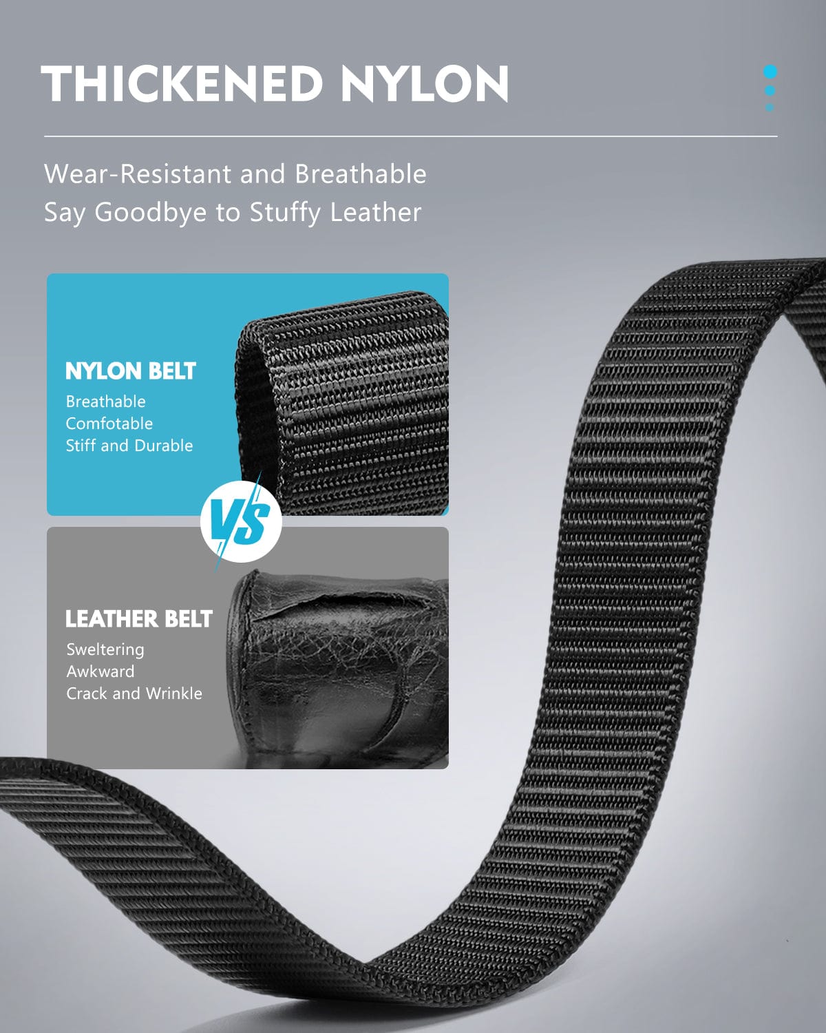 Fairwin® Ratchet Belt with Frosted Buckle