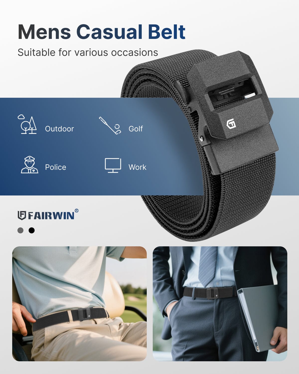 Fairwin® Ratchet Stretch Nylon Belt