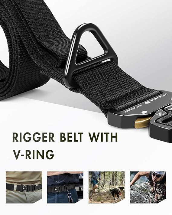 1.7" Web Nylon Rigger Belt with V-ring