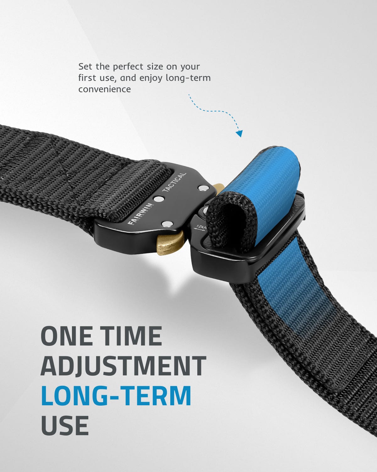 1.5" Nylon Tactical Work Belt with Heavy Duty Buckle