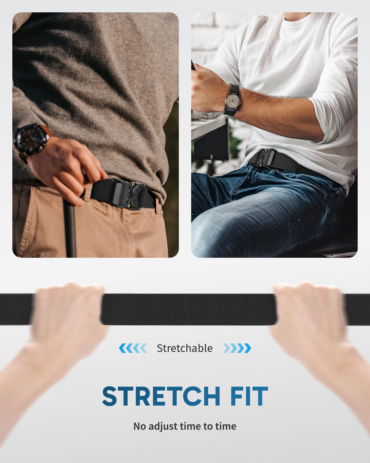 Fairwin® Hiking Rigger Work Belt with Aluminum Alloy Buckle