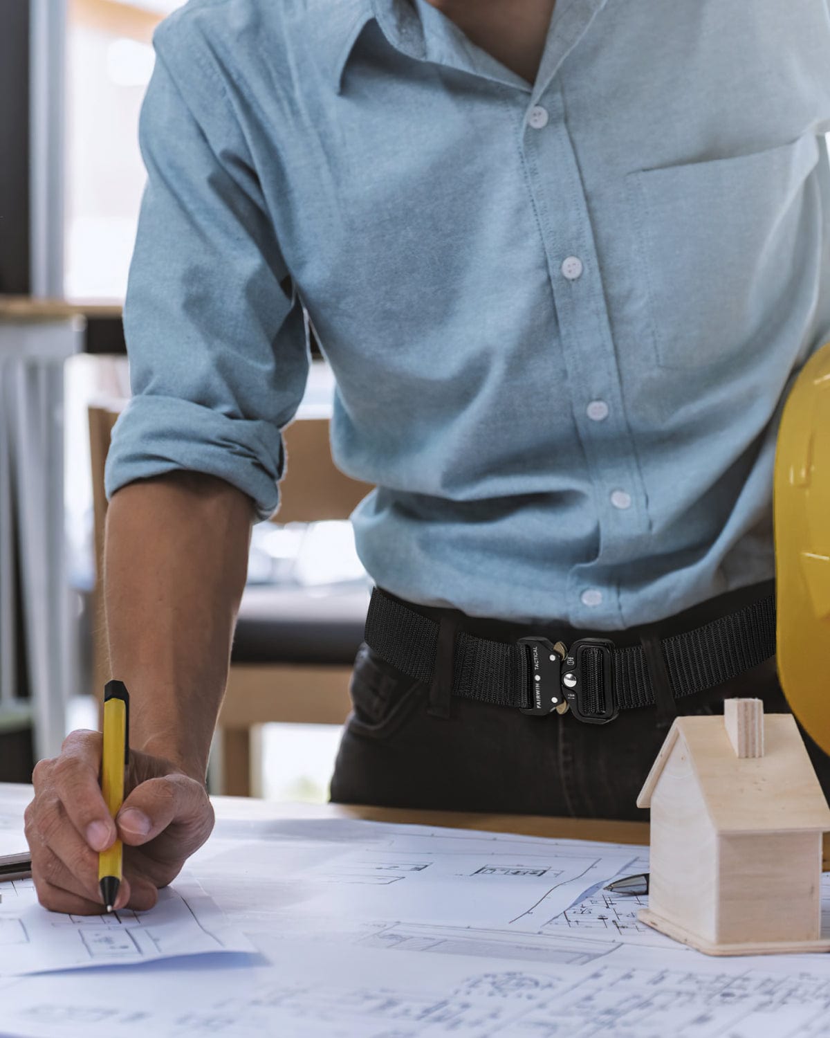 1.5" Nylon Tactical Work Belt with Heavy Duty Buckle