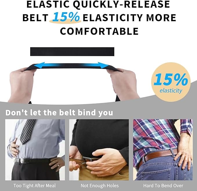 1.5" Stretch Nylon Web Tactical Belt with Alloy Buckle