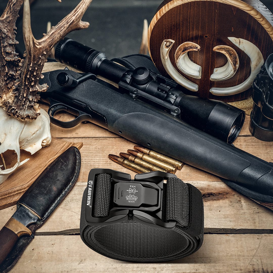 1.5" Stretch Nylon Web Tactical Belt with Alloy Buckle