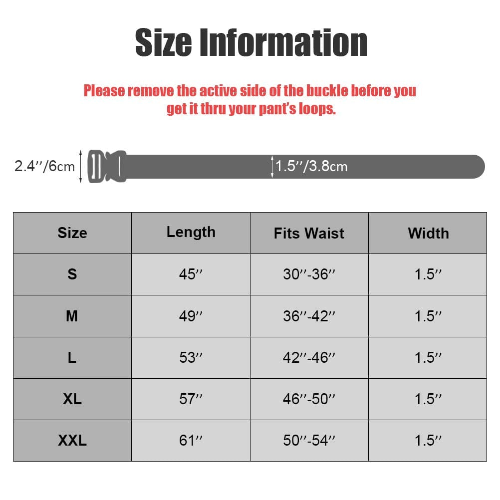 1.5" Multifunctional EDC Belt