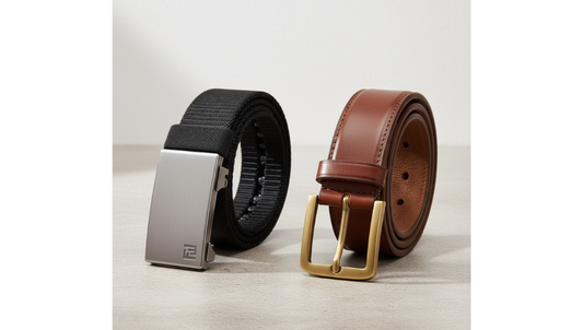 Leather Belt vs. Ratchet Belt — Which One Should You Wear?