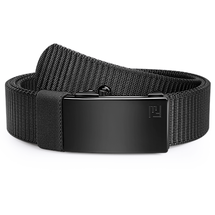 Fairwin black ratchet belt for everyday adjustable fit