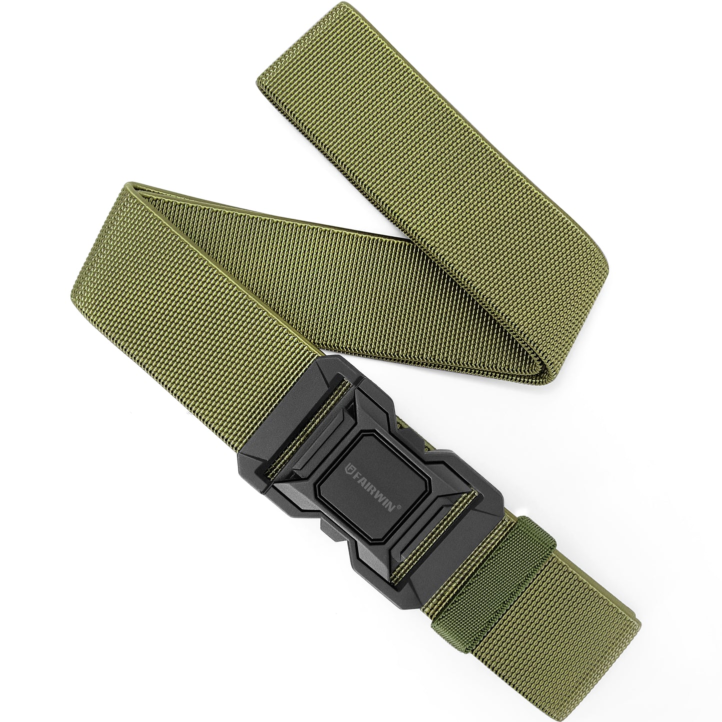 FAIRWIN Men's Belt, Elastic Stretch Nylon Work Belt for Men