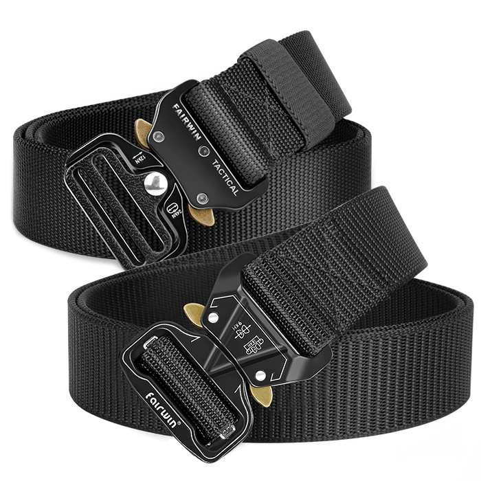 1.5 Heavy Duty Nylon Belts 2 Pack 30 36 S Black Black