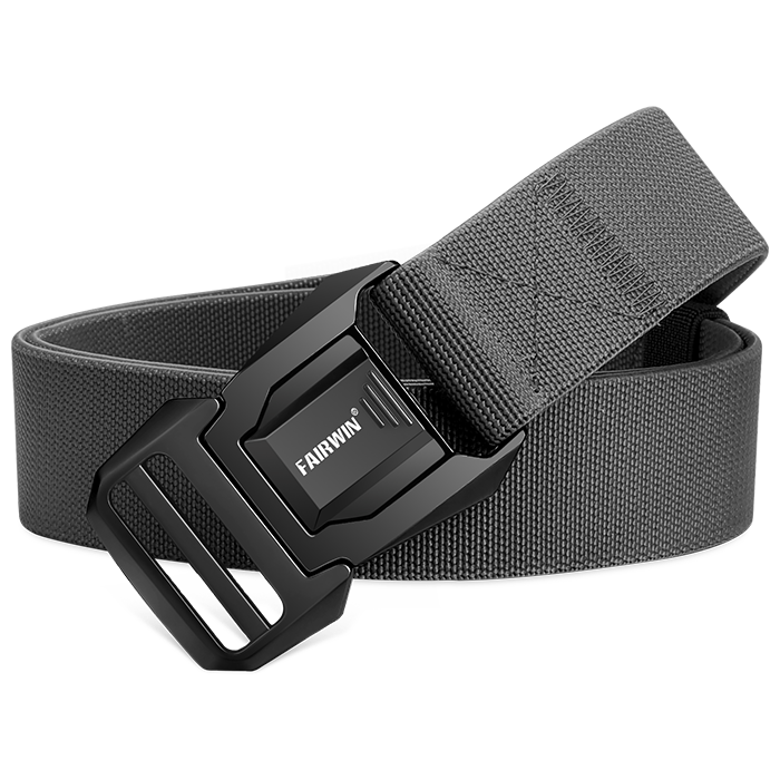 Fairwin® Military Work Stretch Belt with Heavy Duty Seatbelt Buckle